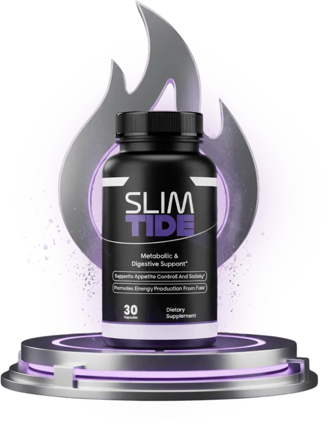 SlimTide metabolic and digestive support supplement bottle, 30 capsules